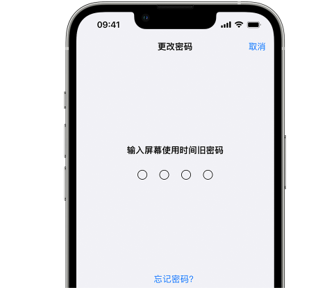 双湖iPhone屏幕维修分享iPhone屏幕使用时间密码忘记了怎么办 