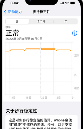 双湖iPhone手机维修如何在iPhone开启'步行稳定性通知'