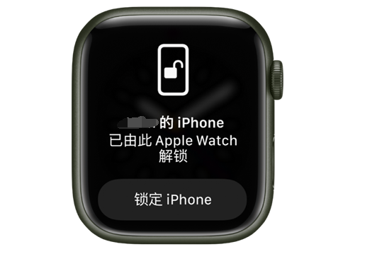 双湖苹果手机维修分享用 AppleWatch 解锁配备面容 ID 的 iPhone方法 