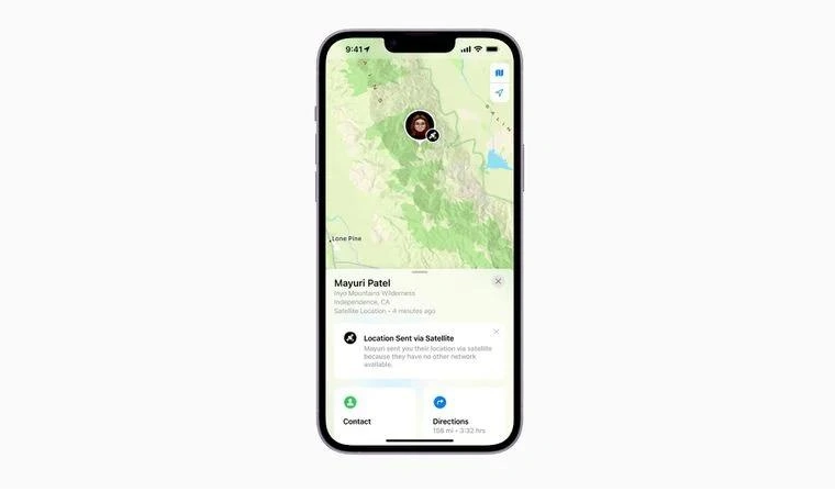 双湖苹果14维修分享iPhone14系列中 FindMy功能通过卫星分享位置方法教程 